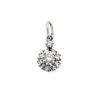 White gold pendant with diamond; 0.32 ct.