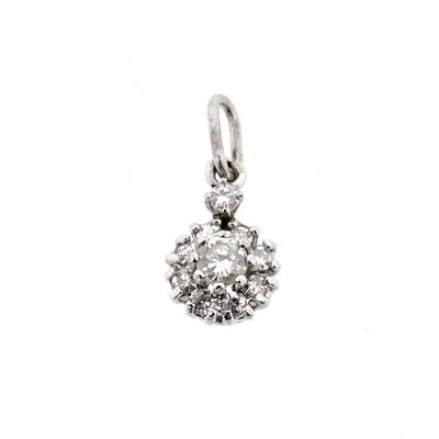 Image 1 of White gold pendant with diamond; 0.32 ct.