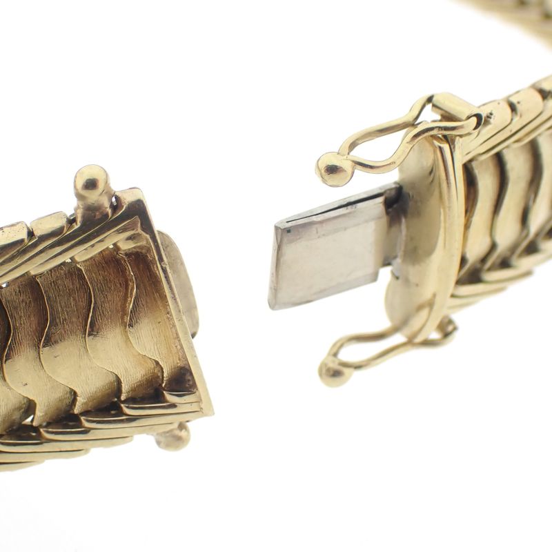 Image 11 of Vintage wide gold bracelet