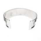 Image 5 of Silver Thai clamp bracelet with elephant relief | Ø 62 mm