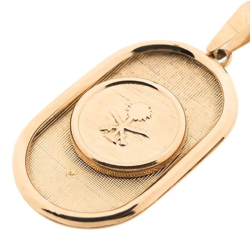 Image 7 of Rose gold pendant with Saudi Arabia emblem