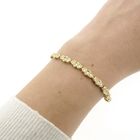 Image 6 of Gold tennis bracelet with diamond; 1.71 ct.