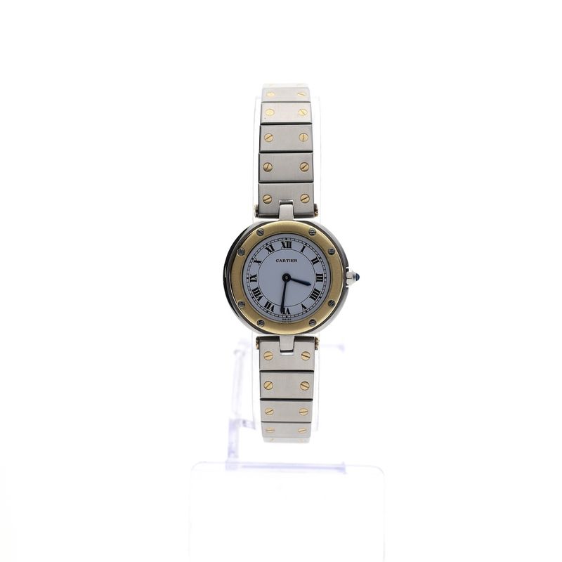Image 1 of Cartier Santos Vendôme Ronde 8191; 18k gold/steel women's watch