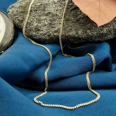 Gold gourmet link necklace | 41 cm Image 2 of Gold gourmet link necklace | 41 cm