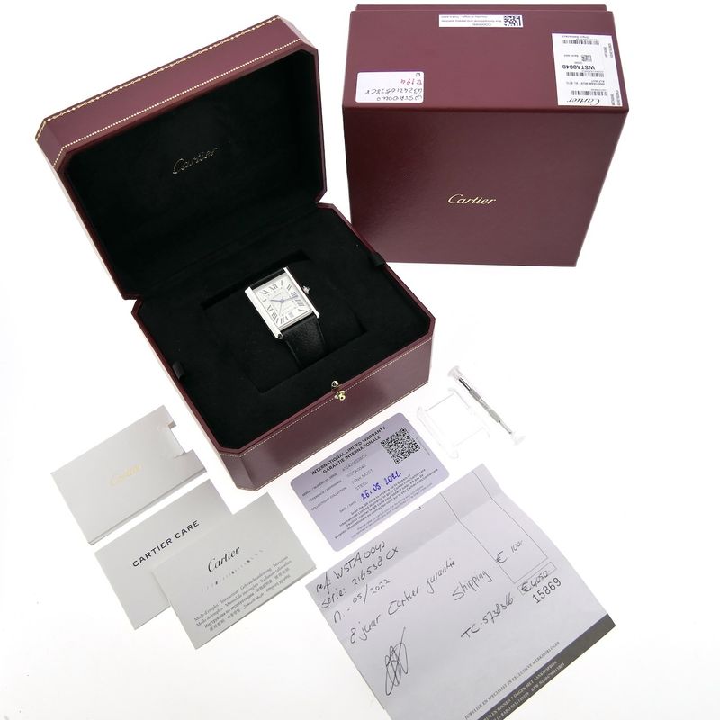 Image 11 of Cartier Tank Must XL WSTA0040/4324; Automatic men's watch