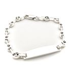 Image 1 of Silver Children's 'nameplate' bracelet | 14.5 cm