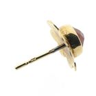 Image 6 of Gold stud earrings with carnelian | Vintage/antique