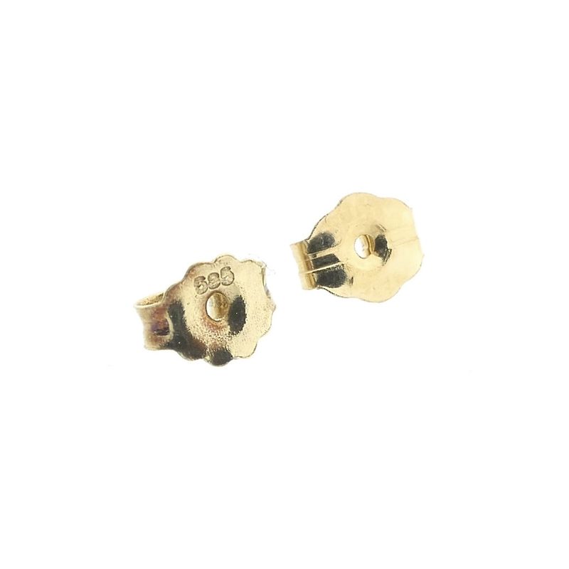 Image 6 of Gold square fantasy stud earrings