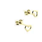 Image 5 of Gold heart-shaped stud earrings