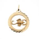 Image 5 of Gold zodiac sign pendant; Scorpio