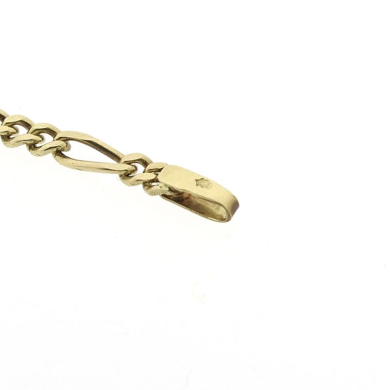 Image 4 of Gold Figaro link chain | 45 cm