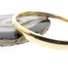 Image 9 of Gold smooth slave bracelet; Size M/L