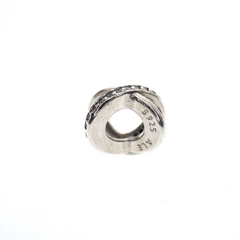 Image 4 of Pandora spacer; Silver; Cross Over