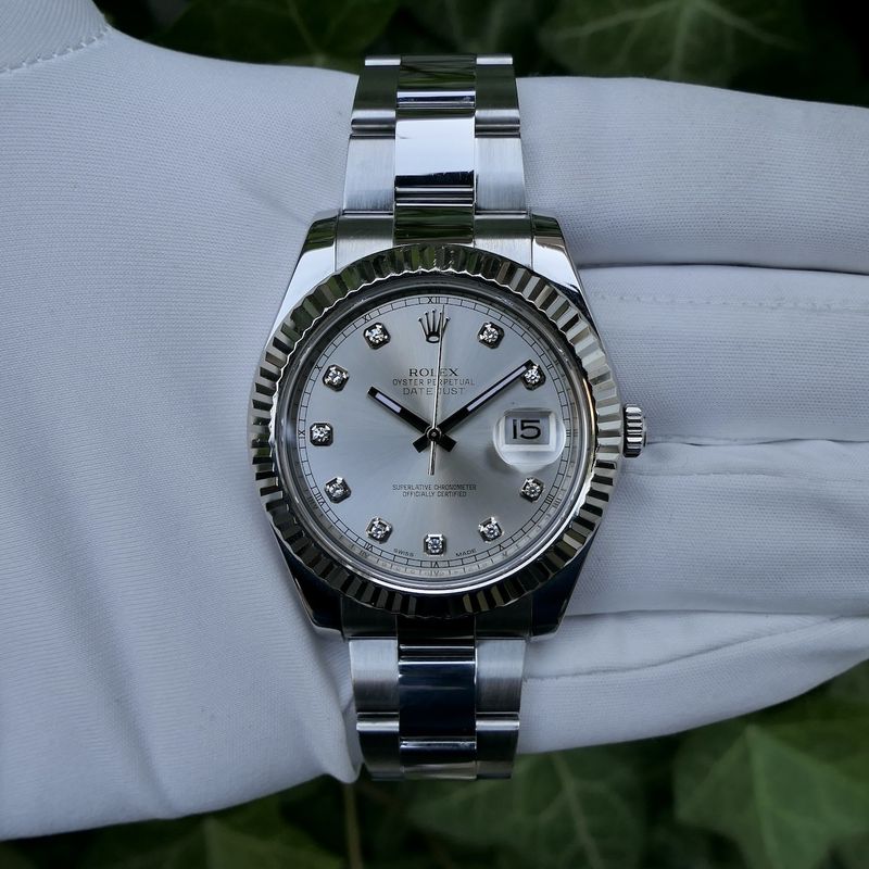Image 20 of Rolex Datejust II 41mm 'Diamond Dial' 116334; Automatic men's watch