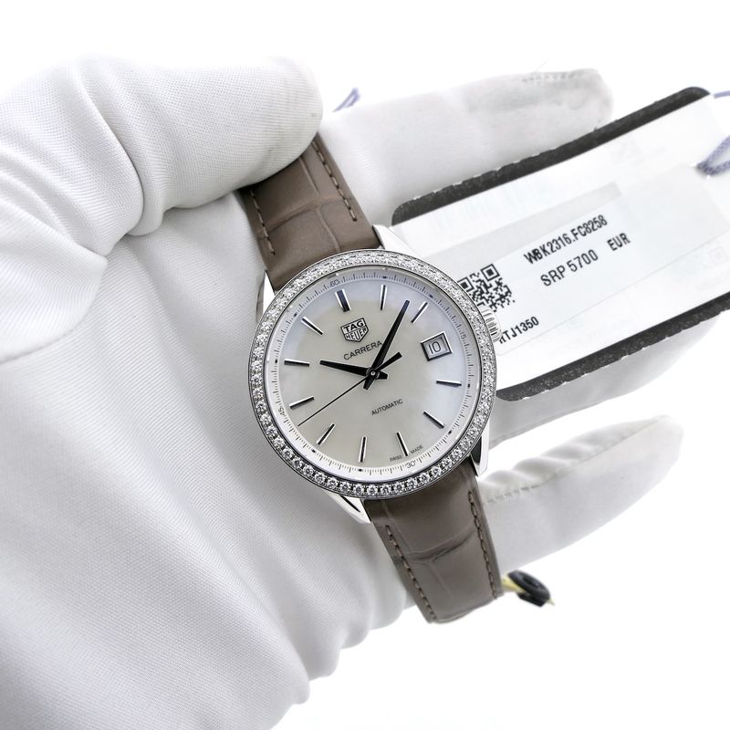 Image 8 of Tag Heuer Carrera Automatic 36mm WBK2316.FC8258; Automatic watch with diamonds