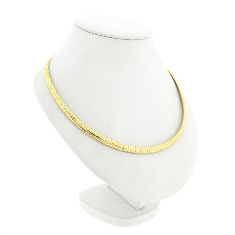 Afbeelding 3 van Gouden omega schakelcollier 
