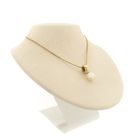 Image 6 of Gold pendant with pearl and diamonds; 0.035 ct.