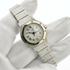 Image 19 of Cartier Santos Octagon 187903; Women's watch in 18k gold and steel