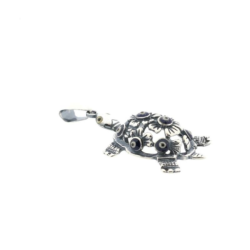Image 3 of Silver pendant; Turtle