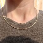 Image 3 of Gold snake link chain | 47 cm