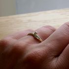 Image 7 of Gold Ring with Diamond; 0.01 ct.