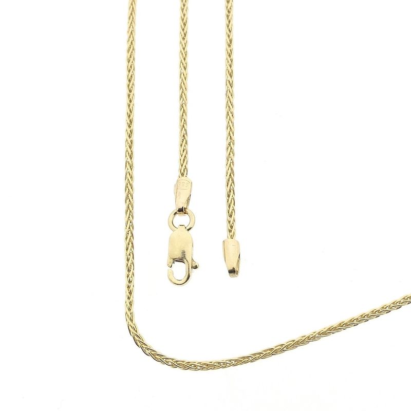 Image 8 of Gold foxtail link necklace