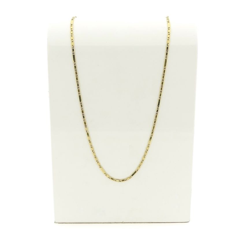 Image 1 of Gold closed Figaro link chain