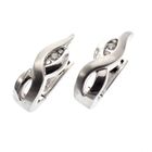 Image 5 of White gold earrings set with 0.12 ct. diamonds | Flame