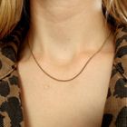 Image 7 of Gold gourmet link chain | 44.5 cm