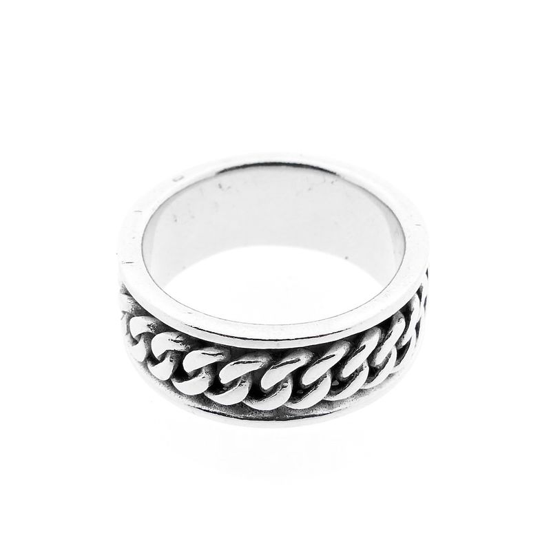 Image 3 of Silver wide men's ring