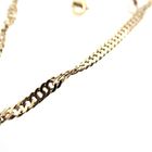 Image 5 of Gold twisted gourmet link necklace | 47 cm