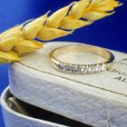 Image 2 of 18-karat gold ring with diamonds | 0.21 ct.