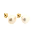 Image 4 of Gold stud earrings with pearl