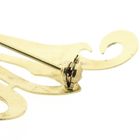 Image 6 of Gold letter brooch; letter M