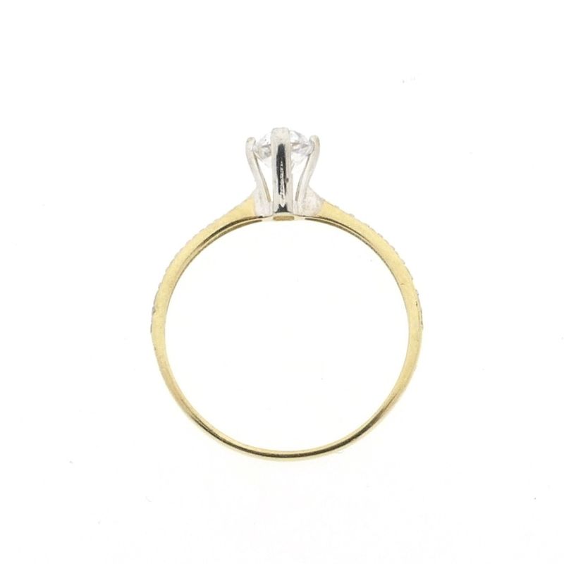 Image 5 of Gold engagement ring with zirconia