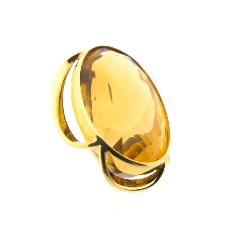 Image 4 of Gold pendant with synthetic gemstone