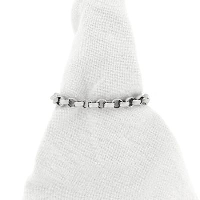 White gold robust jasseron link bracelet Image 1 of White gold robust jasseron link bracelet