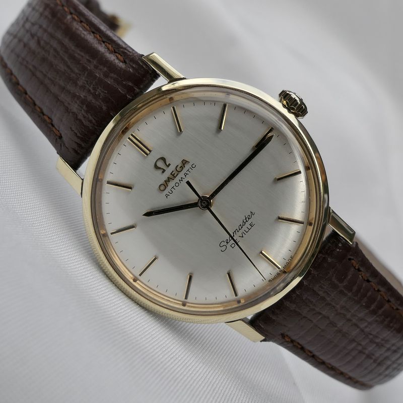 Image 5 of Omega Seamaster Deville 136.020; Vintage 14k. gold cap watch