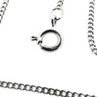 Image 5 of White gold gourmet link necklace | 44-49 cm