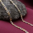Image 2 of 18K Two-tone gold navy link necklace; Men's | 59.5 cm
