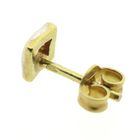 Image 6 of Bicolor gold stud earrings with zirconia