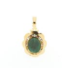 Image 5 of Vintage gold pendant with malachite