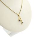 Image 10 of 18 carat gold pendant with sapphire