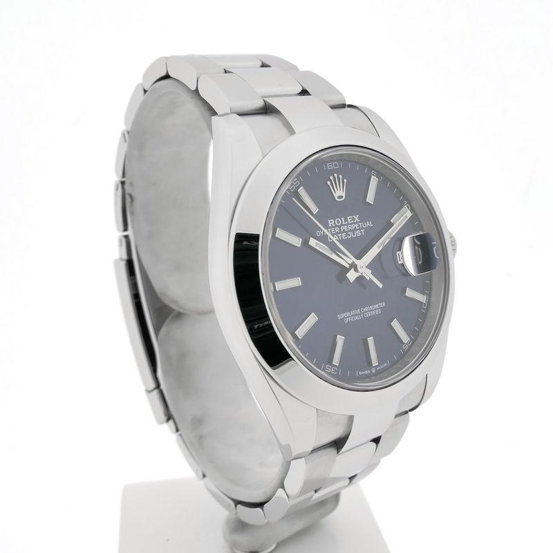 Image 3 of Rolex Datejust 41mm 'Blue' 126300; Automatic men's watch