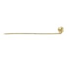 Image 3 of Gold lapel pin with zirconia