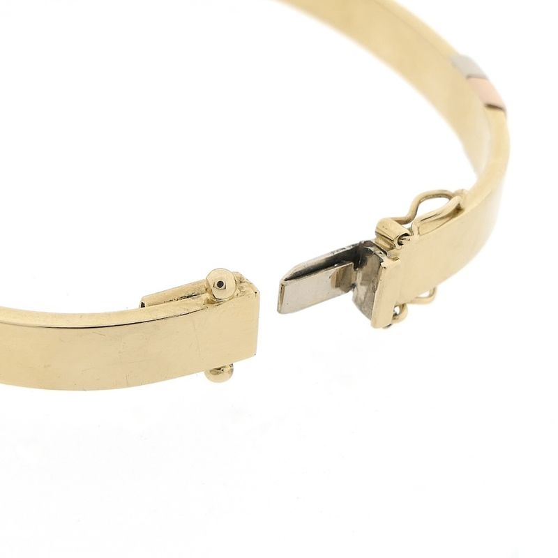 Image 9 of Tricolor gold slave bracelet; Ø 60mm