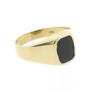 Image 5 of Gold men's signet ring with onyx