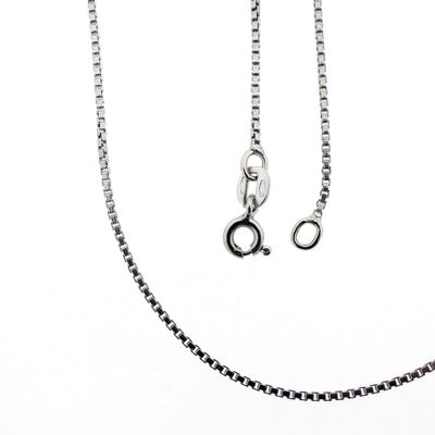 Image 1 of 18K white gold Venetian chain | 46.5 cm