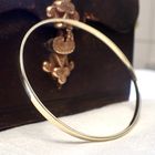 Image 7 of Gold smooth slave bracelet | Ø 67 mm