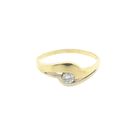 Image 3 of Two-tone gold solitaire ring with diamond | 0.15 ct.